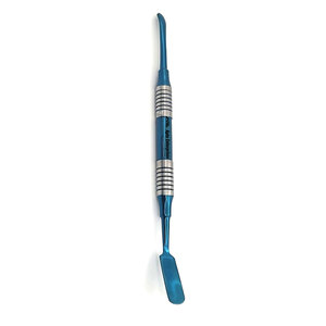 Élévateur périostal dentaire professionnel en acier inoxydable avec pointes recouvertes de titane bleu pour tissus gingivaux chirurgicaux - Product Image 2