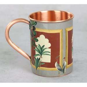 Traditional Pure Copper <b>Mug</b> Handmade Jointless Leak-Proof Design Rose <b>Gold</b> Straw Eco-Friendly Food Safe for Better Digestion - Product Image 3