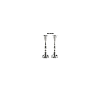 Crystal Accent Metal <b>Candlestick</b> <b>Holder</b> for Wedding and Luxury Events Handmade with Letterpress Printing Round Shape - Product Image 3