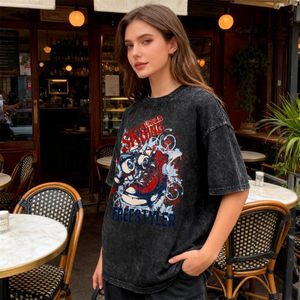 เสื้อยืดพิมพ์ลายฟอยล์ทรงโอเวอร์ไซส์ แขนสั้น ทรงหลวม สไตล์ลำลอง ผ้าฝ้าย ใส่สบาย เหมาะกับสตรีทแวร์ เสื้อผู้ชายทรงโอเวอร์ไซส์ ทรงบ็อกซี่ ไหล่ตก - Product Image 3