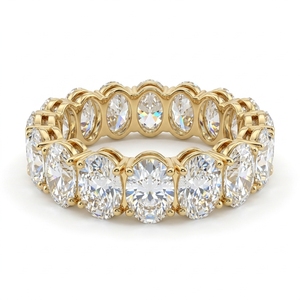Luxury 5.5ct Oval Cut Diamond Solitaire <b>Ring</b> 18K Solid Gold IGI Certified Engagement Wedding Band Gift Women's High Carat - Product Image 1