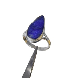 Anillo de piedras preciosas de Plata de Ley 925 hecho a mano, joyería de moda con piedra natal de marzo, labradorita para fiestas, aniversarios - Product Image 1