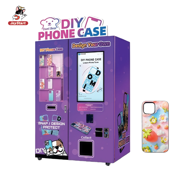 Instant DIY Smartphone Cover Vending Machine with SDK Enabled POS Integration 32" Touch Screen & Multiple Payment Options