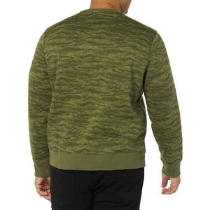 Sudadera de Camuflaje Verde de Manga Larga, Estilo Único para Hombre, Informal, de Invierno, de Alta Calidad, 100% Algodón y Felpa - Product Image 2