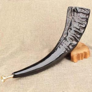 Natural Buffalo Horn Mug Handmade Viking Beer Coffee Drinking Cup Rustic Eco-Friendly Dishwasher Safe Christmas <b>Drinkware</b> - Product Image 2