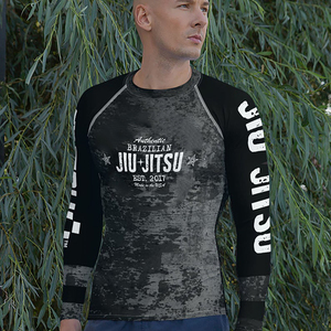 Rashguard de compression à manches longues authentique de Jiu-Jitsu brésilien pour homme, ajusté, anti-transpiration, vêtements de sport BJJ B - Product Image 6