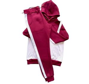 Survêtements unisexes 100% coton polyester avec col à capuche et poignets côtelés, survêtements unis personnalisables, survêtement pour homme grande taille - Product Image 4