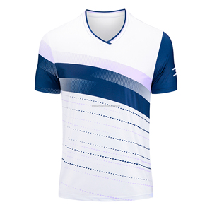 เสื้อแบดมินตันบุรุษแขนสั้นพิมพ์ลายระบายอากาศน้ำหนักเบาขนาดพลัส - Product Image 2