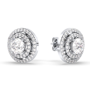 REYES Manufacture 925 Sterling Silver Moissanite Screw Back <b>Stud</b> <b>Earrings</b> Luxury Engagement Wedding Gift Fine Jewelry For Women - Product Image 3