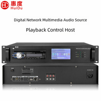 HuiDu IP-17CD Reproductor de CD con Red IP, Sistema de MP3, Sistema de Sonido PA, Amplificador Digital Profesional con Pantalla Táctil para Escuelas