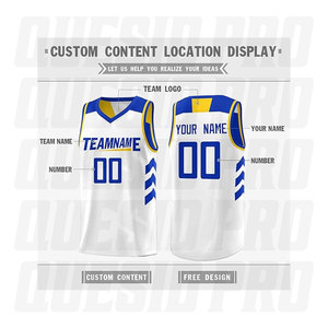 เสื้อบาสเก็ตบอลคุณภาพสูง ดีไซน์ทันสมัย คอลเลคชั่นฤดูร้อน เสื้อบาสเก็ตบอลผู้ชาย ชุดกีฬา รับผลิตแบบ OEM แบรนด์ของคุณเอง เสื้อแบบกลับด้านได้ - Product Image 4