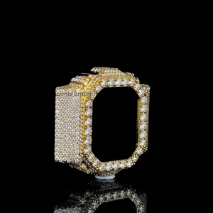 Luxury <b>Iced</b> <b>Out</b> <b>Watch</b> Case Cover Hip Hop Micro Pave moissanite Diamond <b>Watch</b> Bezel Stainless Steel Custom <b>Watch</b> Case Jewelry - Product Image 4