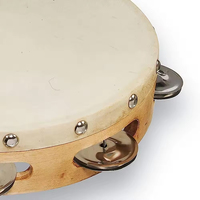 Bulk Supply Musical Instruments 10 Inch Wood Tambourine Sounds Maker Promotional Wood Tambourines In Low MOQ