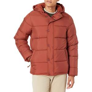Blouson d'hiver matelassé pour homme, chaud, confortable et élégant, avec capuche personnalisée et col montant, modèle 2026 - Product Image 1