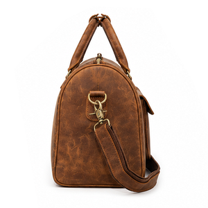 Sac de voyage en cuir véritable de qualité supérieure pour hommes – Sac de sport et de voyage grande capacité - Product Image 2