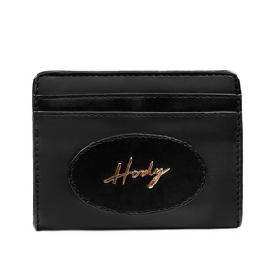 Porte-cartes fin en cuir synthétique Hody Premium avec logo en lettres dorées, portefeuille minimaliste unisexe, fermeture magnétique, multifonction - Product Image 1
