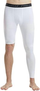 Pantalones deportivos ajustados de compresión de una sola pierna para hombre, estilo baloncesto, 1/2 pierna, capa base atlética, ropa interior. - Product Image 6