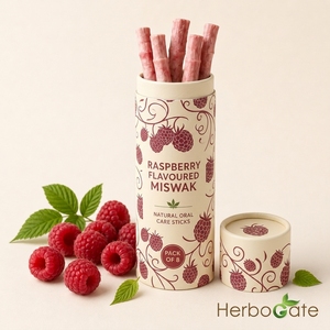 Miswak con sabor a frambuesa, palo de cuidado bucal natural con sabor a frutas frescas que proporciona una limpieza suave de los dientes, encías saludables y duraderas. - Product Image 6