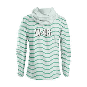 Veste coupe-vent à capuche W4G personnalisée avec logo imprimé, vêtements décontractés de printemps, écologiques, séchage rapide, imperméables, respirantes, 100% nylon enduit - Product Image 2