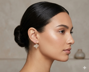 Pendientes de Clip para Mujer SHG en Oro Amarillo de 14 Quilates con Baño de Rodio, Diamantes de Corte Brillante Múltiple, Certificados por IGI, Regalo Vintage para Fiesta - Product Image 1