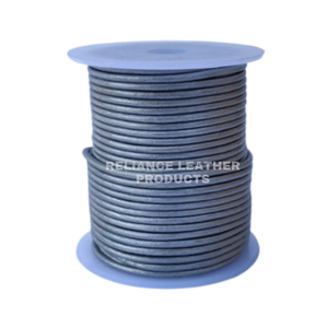 Conectores de cordón de cuero redondo turquesa 3mm-15mm para componentes de fabricación de joyas - Product Image 2