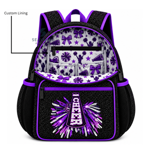 Mochila Personalizada de PU con Brillantina para Animadoras, Bordada, para Prácticas de Baile, Escuela, Libros, Deportes - Product Image 2