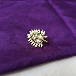 Kundan Nose Clip-Fashion Body Jewelry - Product Image 1