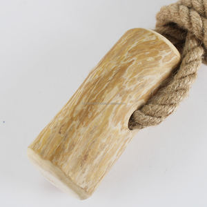 Nunchaku interactivo de madera y cuerda de cáñamo para perros, juguete duradero para masticar y tirar, ayuda a limpiar los dientes y reducir el aburrimiento - Product Image 4