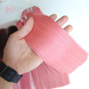 Luxury Colored Vietnamese <b>Hair</b> Extensions Machine Weft Premium VIP Raw Vietnamese <b>Hair</b> <b>Color</b> - Product Image 2