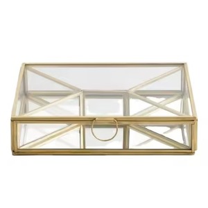 Trendy Metal Jewelry Box <b>Storage</b> Organizer <b>for</b> Rings Earrings Necklace Accessories <b>Dressing</b> <b>Table</b> - Product Image 1
