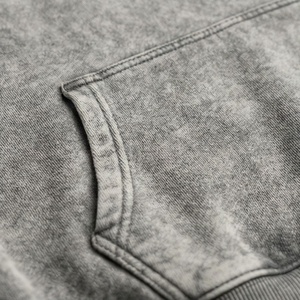Ensemble de survêtement pour homme avec logo brodé personnalisé, effet délavé, en polaire, pour l'hiver, la gym, le fitness, le streetwear, le jogging, l'athlétisme, l'entraînement sportif - Product Image 5