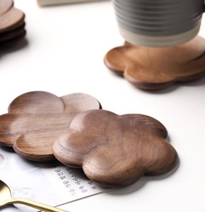 Wholesale ILAHI's Eco-Friendly Brown Square Wooden Coaster Classic Design Tabletop Protective Accessory Customizable Size Home - Product Image 3