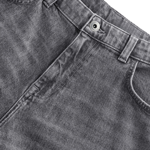 Shorts en denim délavé pour homme, taille mi-haute, coupe classique, cinq poches, décontracté d'été, vente en gros, échantillon gratuit - Product Image 4