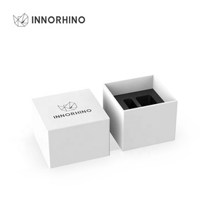 INNORHINO-funda de almohada de espuma EVA con logotipo personalizado de alta gama, tapa blanca y Base para joyería, anillo, reloj, papel de embalaje, caja de regalo - Product Image 5