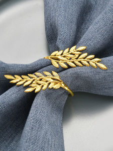 Geometric Metal Napkin Ring Luxury <b>Table</b> Decoration for Wedding Dinner Party - Product Image 5