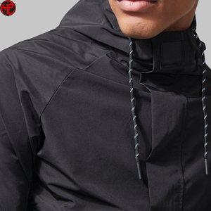 Men's <b>Lightweight</b> Windbreaker <b>Jacket</b> Hooded Half Zip Pullover Windproof <b>Jacket</b> Breathable Quick Dry Outerwear - Product Image 4