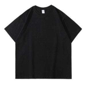 เสื้อยืดแขนสั้นผ้าฝ้าย100% โอเวอร์ไซส์สำหรับผู้ชายพิมพ์โลโก้จากโรงงาน - Product Image 4