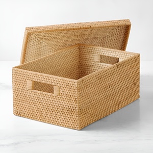 Clothing organizers rattan <b>storage</b> box handmade weaving container <b>boxes</b> from top-rated seller - Product Image 4