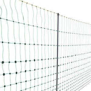 Clôture électrique pour bétail, filet portable de 50 po de hauteur x 164 po de longueur, filets en maille pour chèvres, moutons, cerfs, jardin, avec poteaux et piquets - Product Image 6