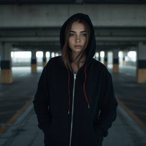 เสื้อฮู้ดซิปทรงบ็อกซี่ ผ้าฝ้ายฟลีซแบบโอเวอร์ไซส์ พร้อมบริการรับผลิตแบบ OEM ODM - Product Image 6