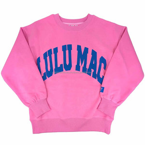 เสื้อสเวตเชิ้ตคอกลมทรงโอเวอร์ไซส์ Lulu Mac Custom Heavyweight พร้อมงานพิมพ์ลายพรีเมียม ปักอักษรแบบ Applique สไตล์สตรีทแวร์ ผ้าฝ้าย 100% - Product Image 4