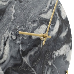 Marble <b>Table</b> <b>Clock</b> Round Shape Elegant Desk <b>Clock</b> Luxury Home Office Decor Modern Stone Decorative Purpose Tabletop <b>Clock</b> - Product Image 5