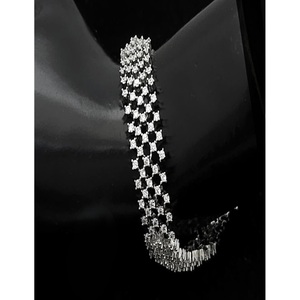 Bracelets Charmantes Tendances de Qualité Supérieure, Finition Blanche, Zircon, Ouvertables, pour Mariage, Fiançailles, Soirées, pour Femme - Product Image 2