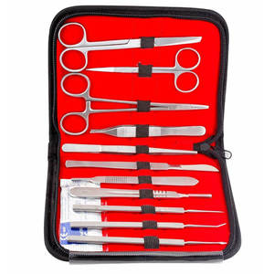 Kit de dissection en acier inoxydable chirurgical médical de qualité supérieure, logo personnalisé, ensemble d'instruments professionnels pour étudiants, certifié CE - Product Image 1
