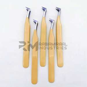 แหนบต่อขนตา RMI สีเหลือง รุ่น Beautiful Girls Collection 45 องศา แบบรัสเซียน บูทวอลุ่ม ไดมอนด์กริป - Product Image 4