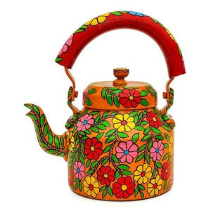 Luxury Handmade Enamel Coated Kettle <b>Set</b> Stainless Steel <b>Tea</b> Coffee <b>Pot</b> Lid Metal Handle Modern Designer Kitchenware Gifting - Product Image 4