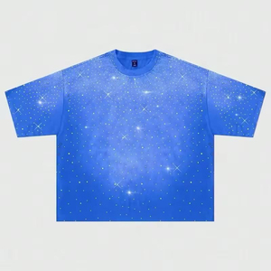 Stylish Branded T Shirts Custom Men's Rhinestone <b>Transfer</b> T-Shirt Custom Logo OEM Service for Men's Rhinestone <b>TShirt</b> - Product Image 6