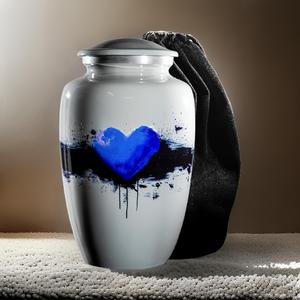 New Adult Cremation Urns <b>for</b> <b>Ashes</b> Secured Lid Handcrafted Aluminum Metal Funeral Urns <b>Keepsake</b> <b>Ashes</b> Memorial Jars Low Price - Product Image 2