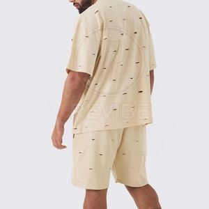T-shirt en coton 100% respirant de haute qualité, style streetwear, effet vieilli, vente en gros, best-seller - Product Image 4