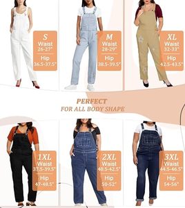 Combinaison en jean noir taille haute pour femme, couleur unie, longueur intégrale, décontractée, respirante, pour le printemps et l'été - Product Image 5